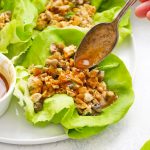 Whole30, Paleo Chicken Lettuce Wraps from One Lovely Life
