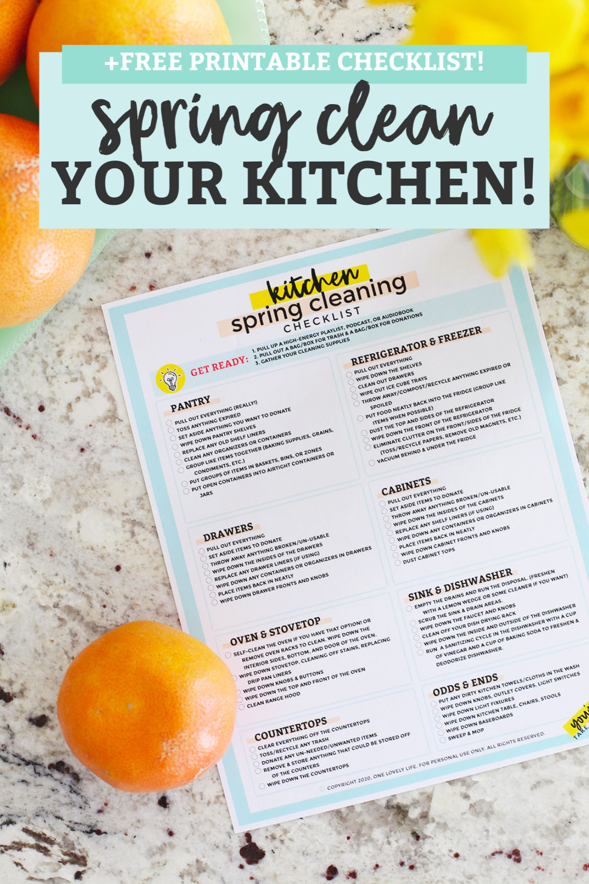 How to Deep-Clean Your Kitchen. A step-by-step checklist to clean your kitchen! Perfect for spring cleaning! // Kitchen Cleaning Tips // Spring Cleaning // Kitchen Cleaning Checklist / spring clean the kitchen / kitchen deep cleaning checklist / how to clean the kitchen step by step