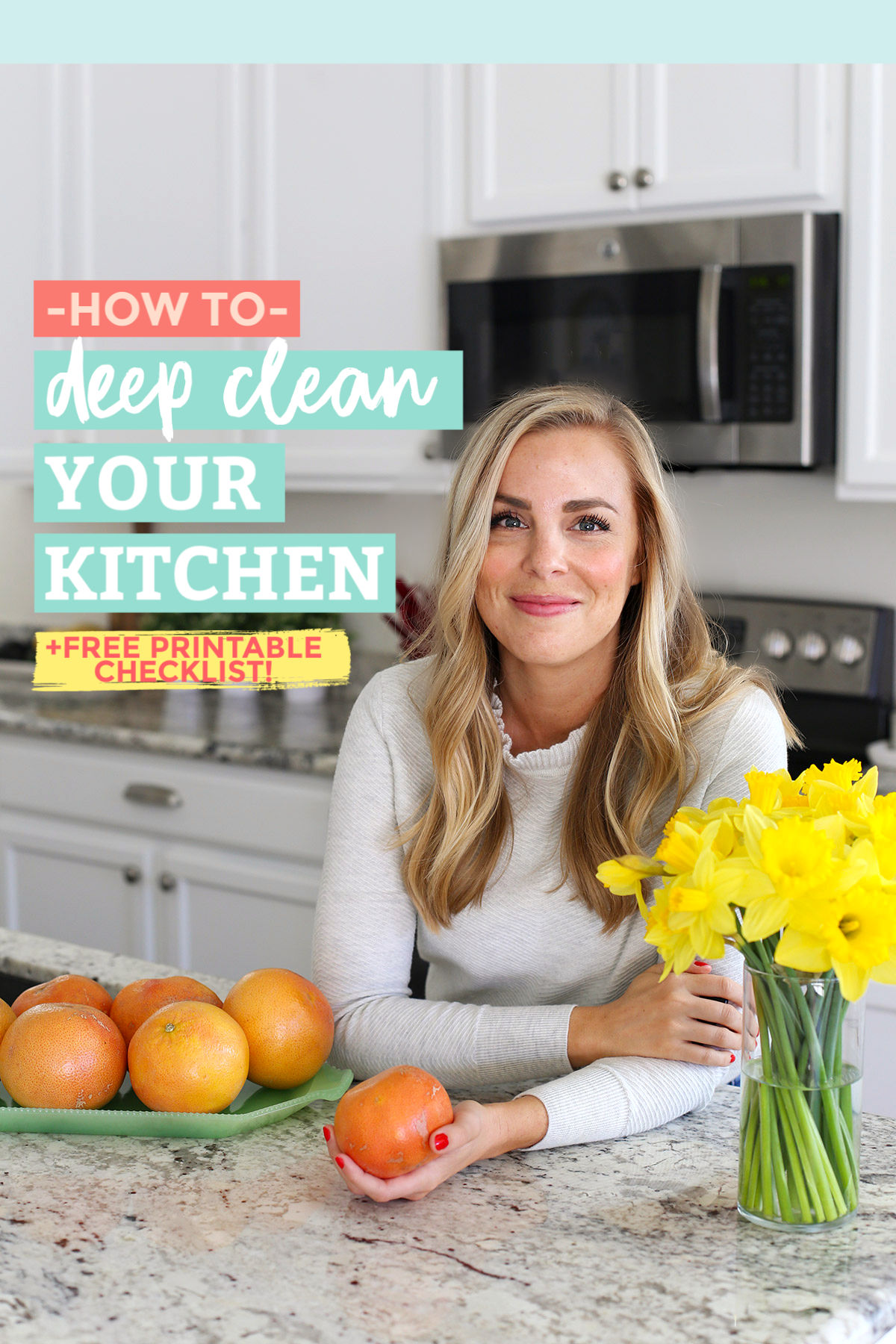 Kitchen Cleaning Checklist Deep Clean the Kitchen • One Lovely Life