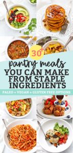 30 Pantry Meals made from Pantry Staples from One Lovely Life