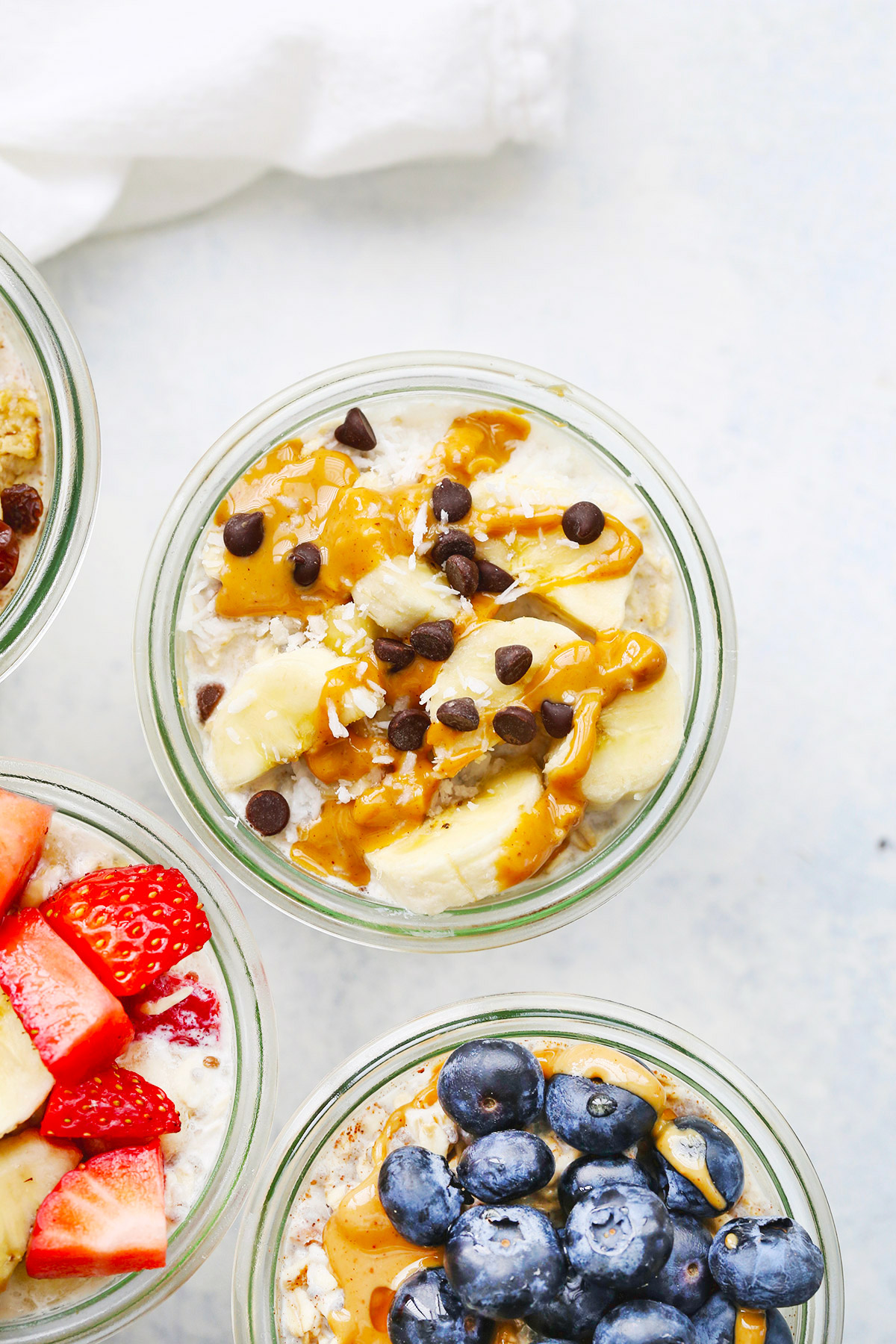 7 Flavors of Overnight Oats from One Lovely Life