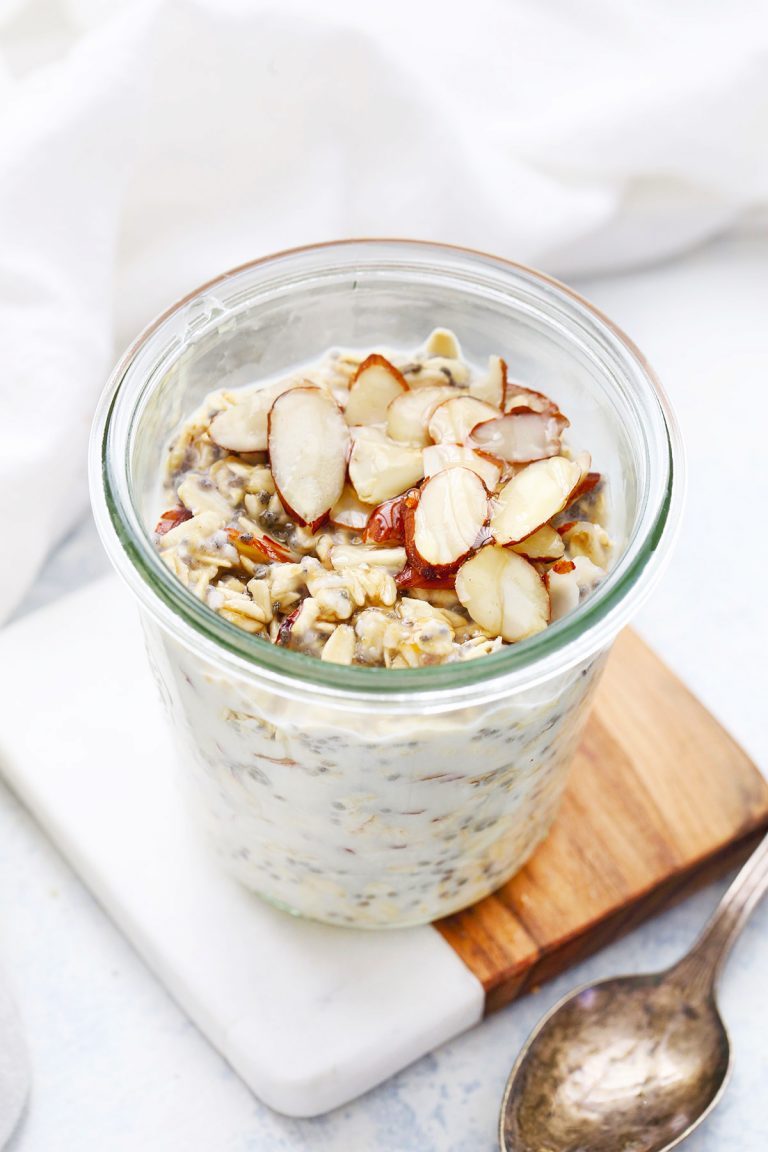 Honey Almond Overnight Oats from One Lovely Life