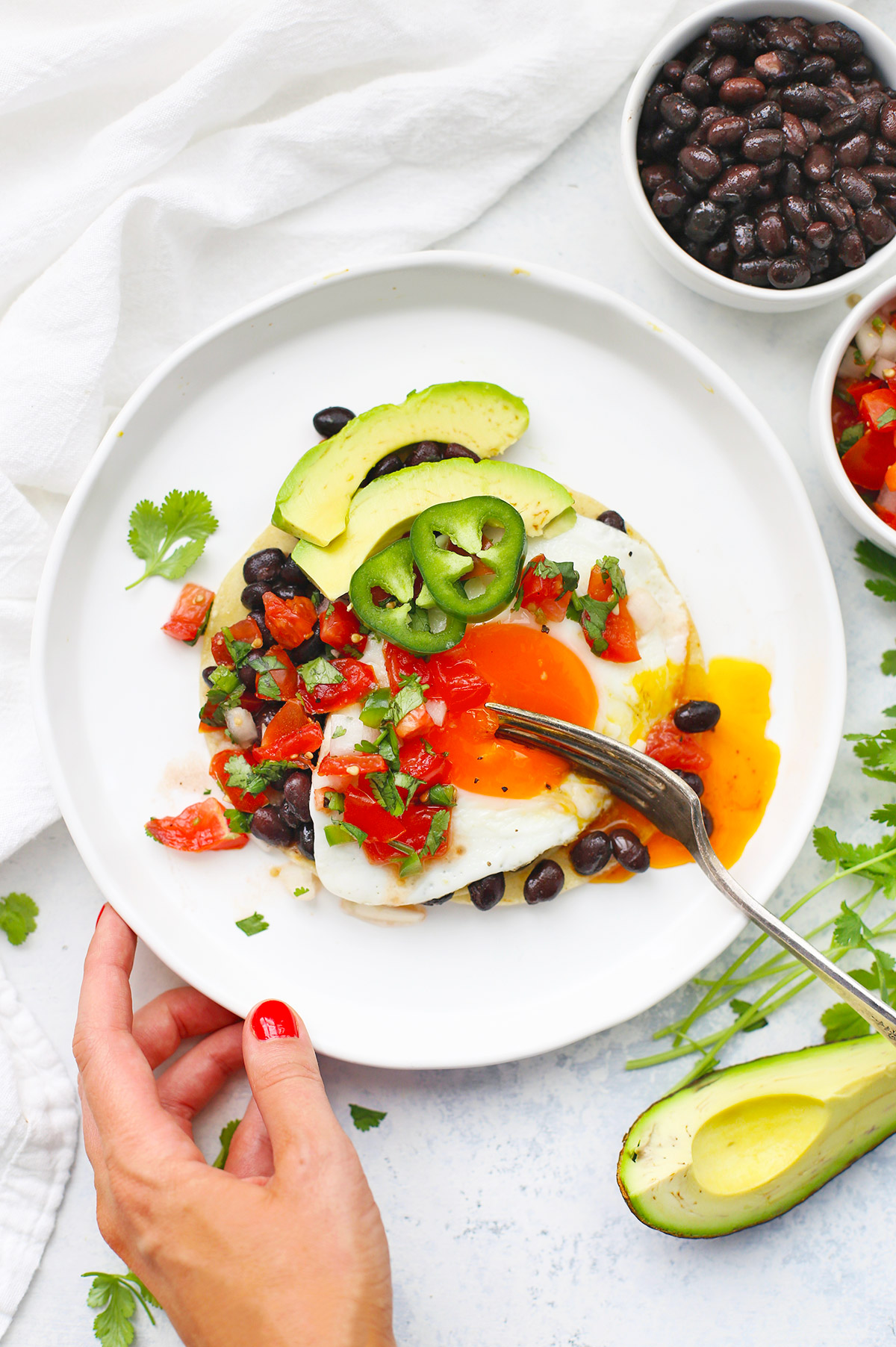 Huevos Rancheros (Ranch Style Eggs) from One Lovely Life