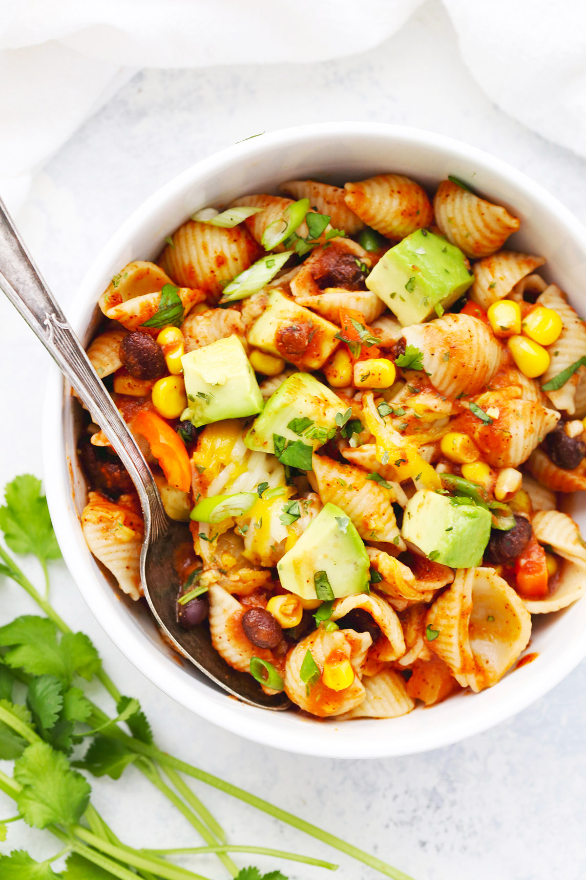 Vegetarian Taco Pasta from One Lovely Life