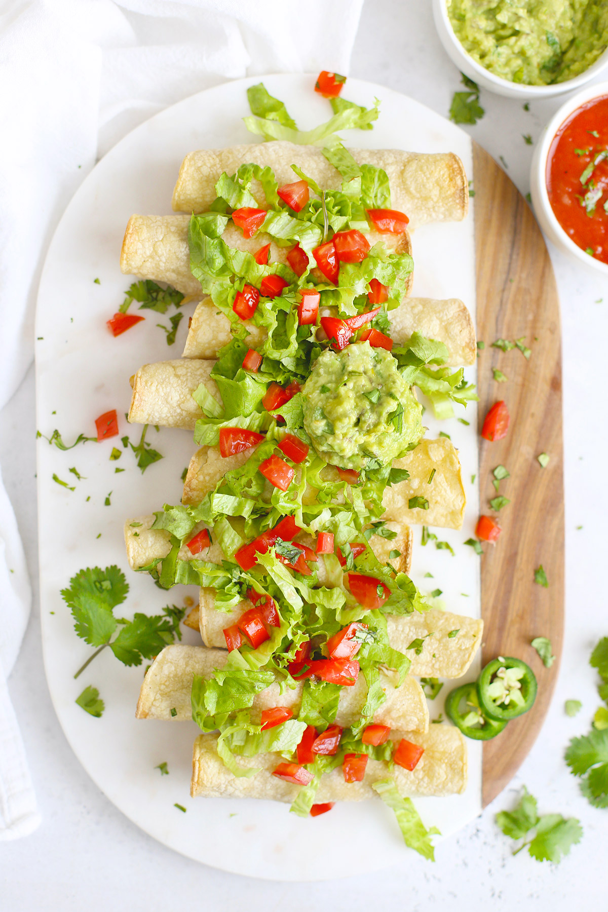 Baked Chicken Taquitos from One Lovely Life