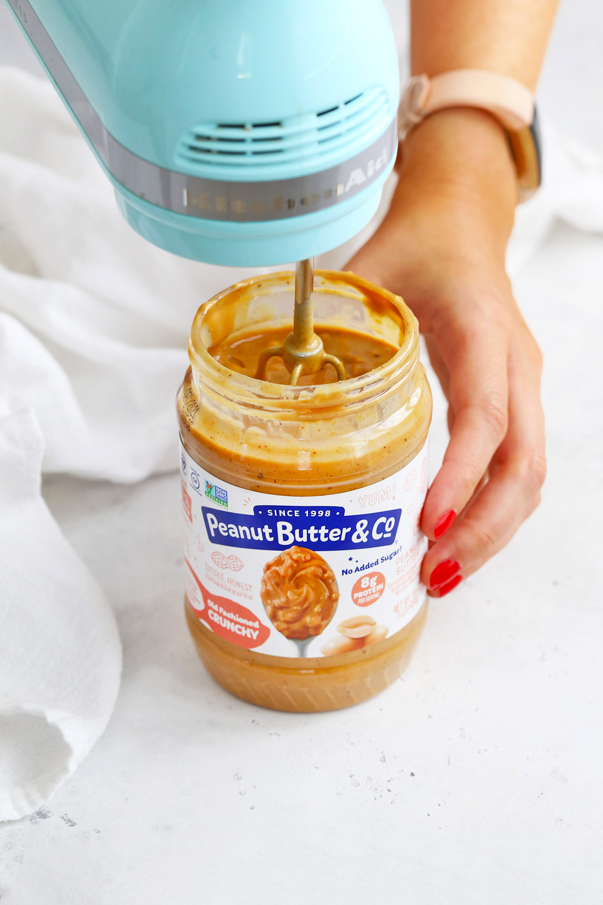 Endelig Muskuløs samtale The BEST Way to Mix Natural Peanut Butter • One Lovely Life