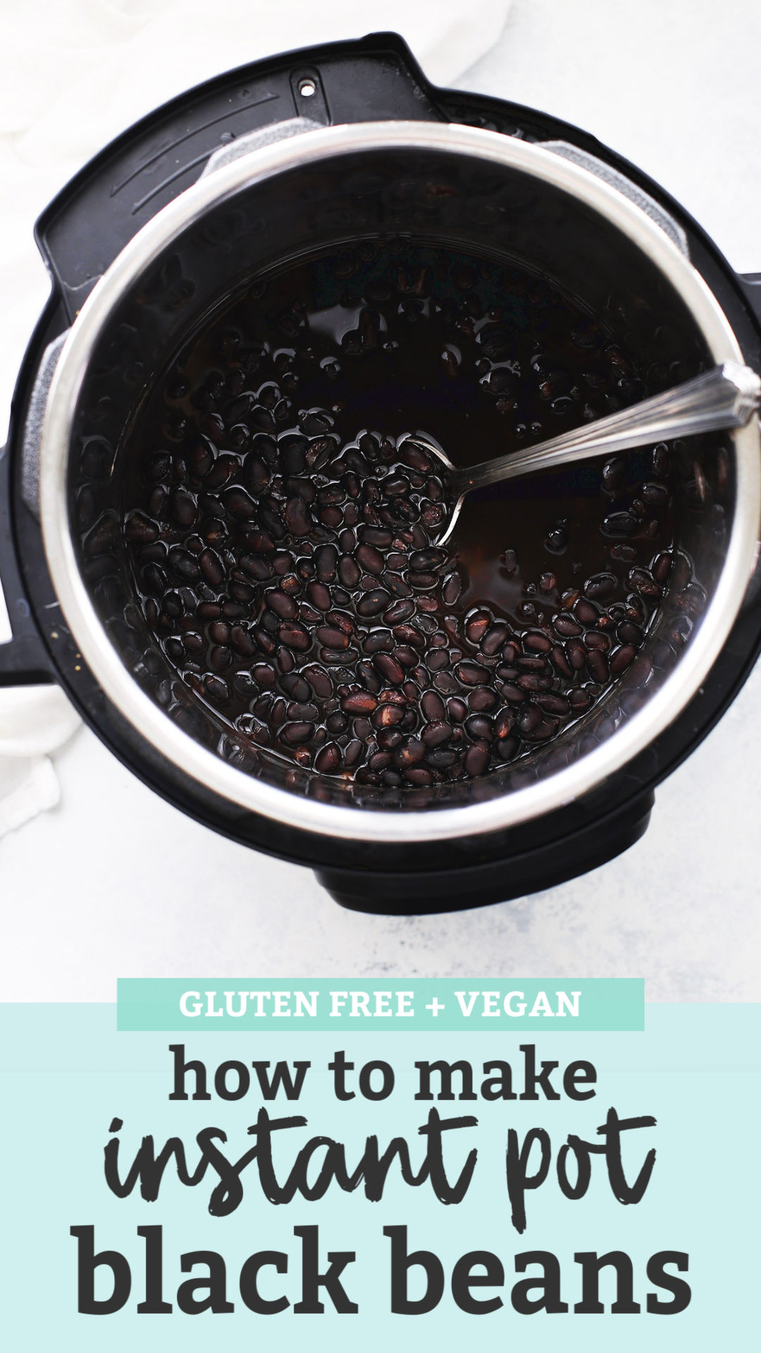 Instant Pot Black Beans Tutorial from One Lovely Life