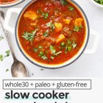 Paleo Slow Cooker Sweet Potato Chili from One Lovely Life