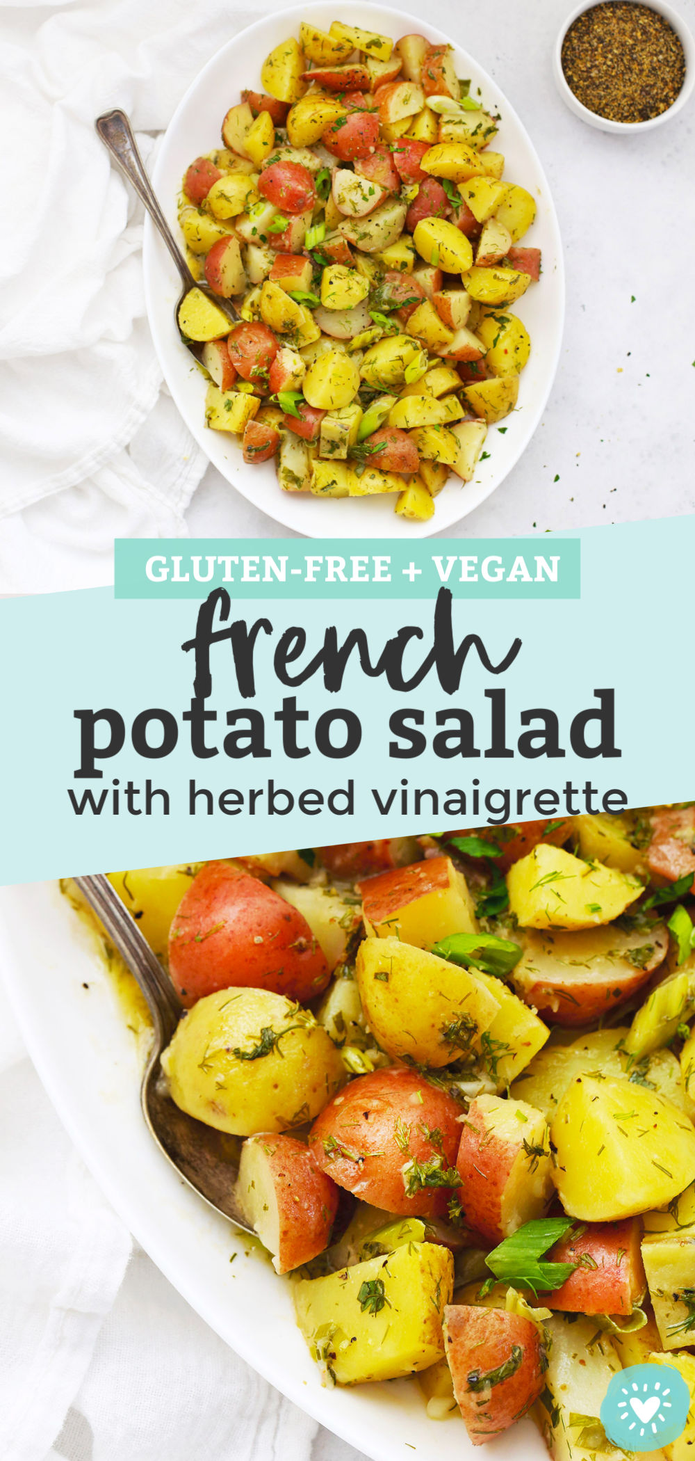 French Potato Salad with Vinaigrette from One Lovely Life