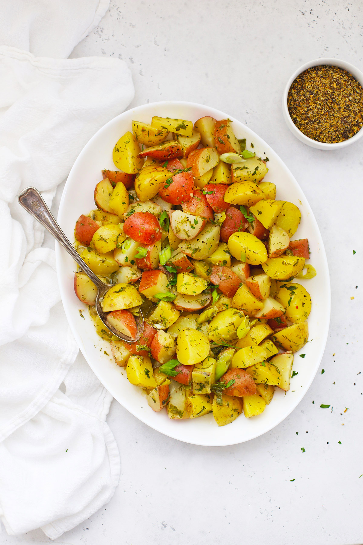 French Potato Salad with Vinaigrette from One Lovely Life