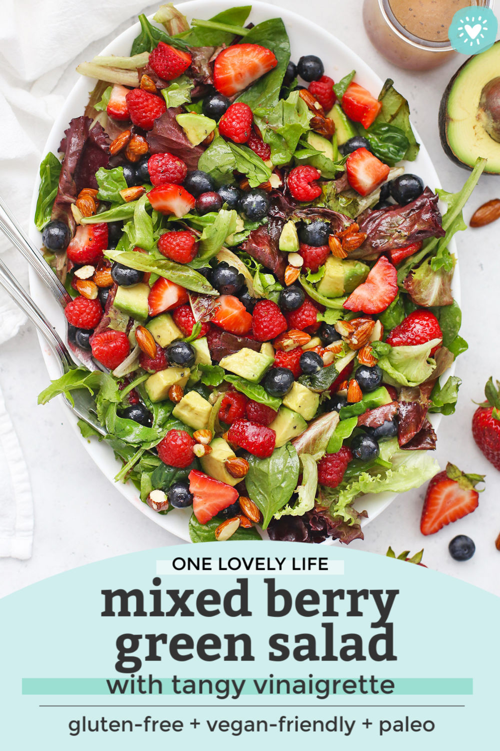 Mixed Berry Salad from One Lovely Life