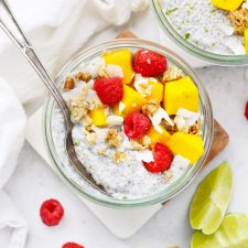 Mango Lime Chia Pudding (Paleo + Vegan) • One Lovely Life