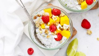 Mango Lime Chia Pudding (Paleo + Vegan) • One Lovely Life