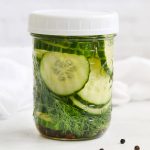 Refrigerator Dill Pickles from One Lovely Life