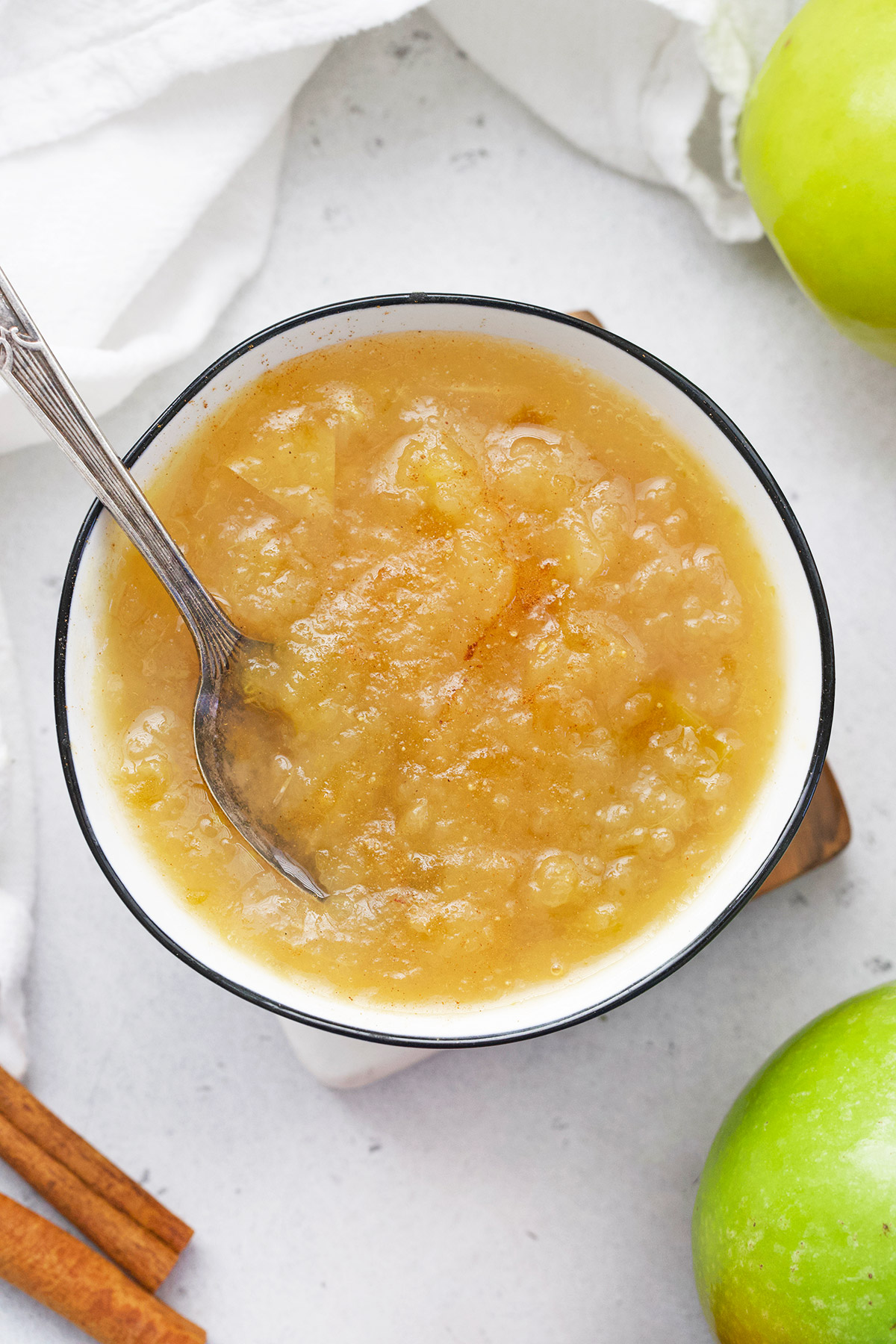 Unsweetened Instant Pot Applesauce in a bowl