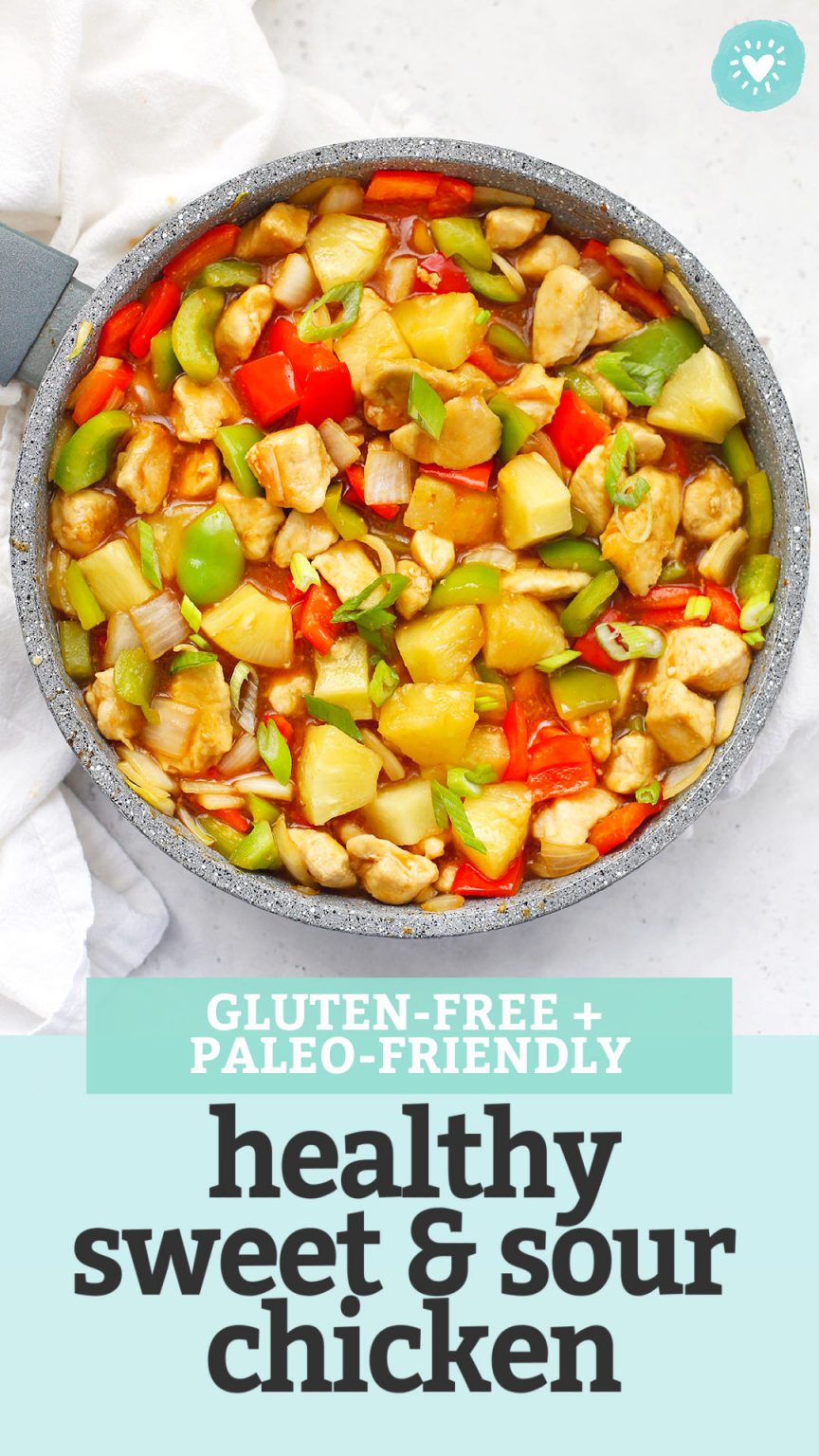 Healthy Sweet & Sour Chicken (GlutenFree, PaleoFriendly) • One Lovely