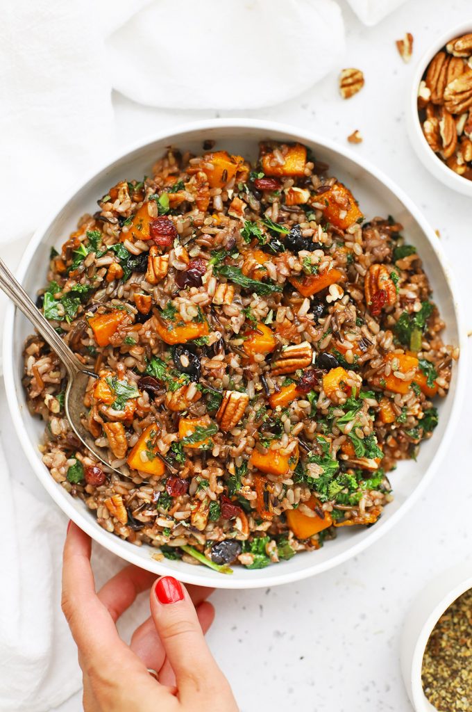 Wild Rice Pilaf with Butternut Squash • One Lovely Life