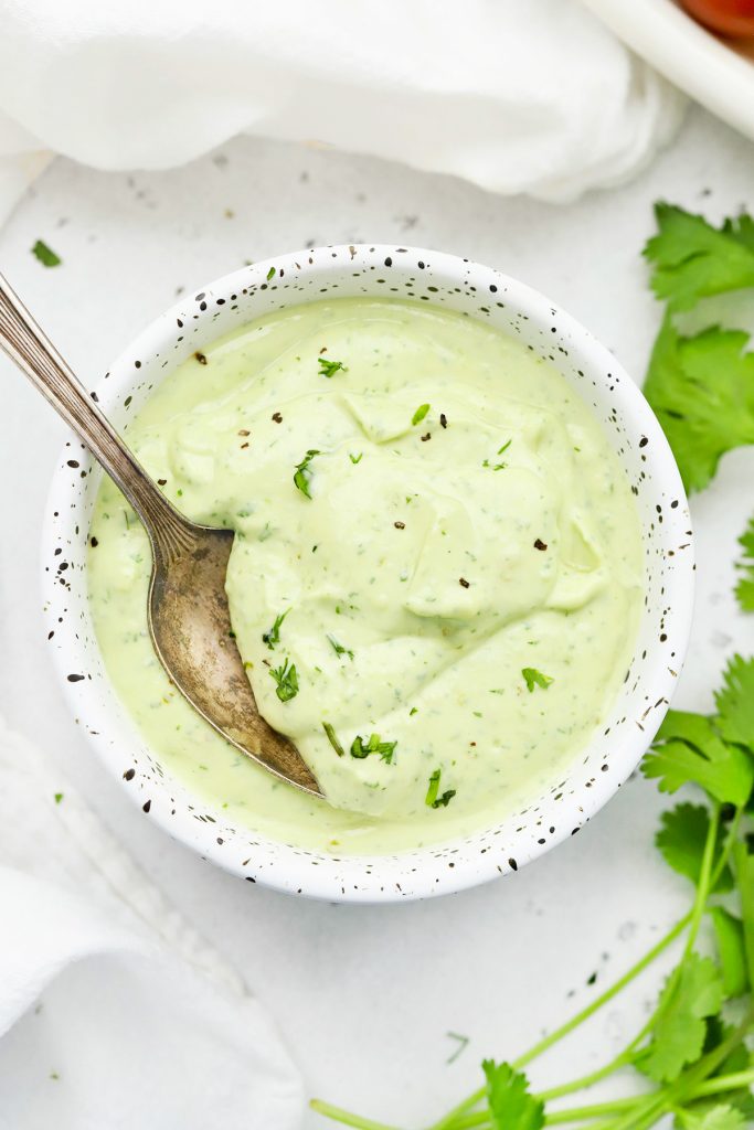 Creamy Avocado Ranch (Paleo + Vegan + Whole30) • One Lovely Life