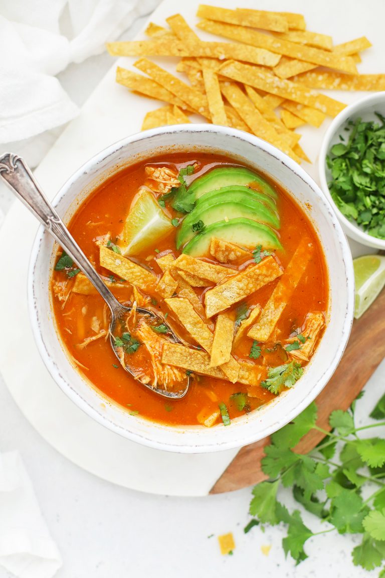 Chicken Tortilla Soup (GlutenFree) • One Lovely Life