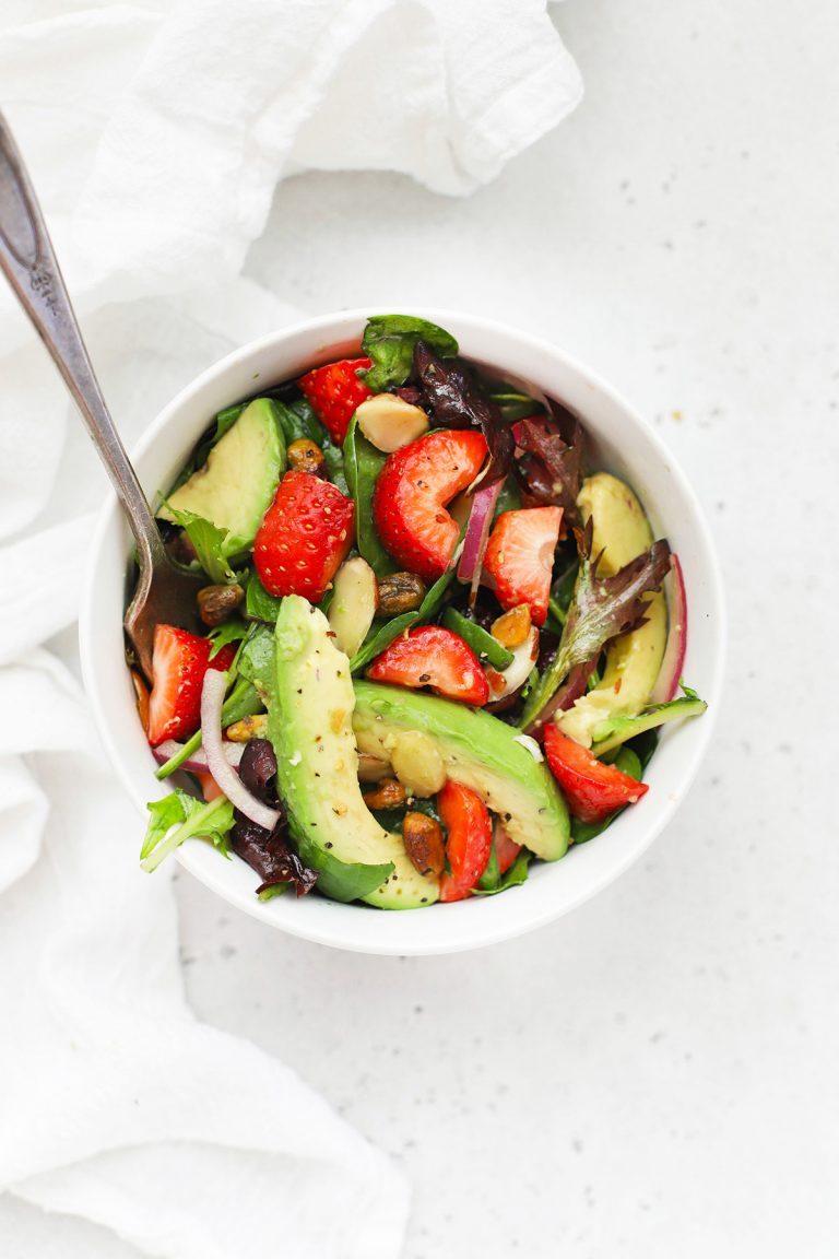Strawberry Spinach Salad (Vegan + Paleo)