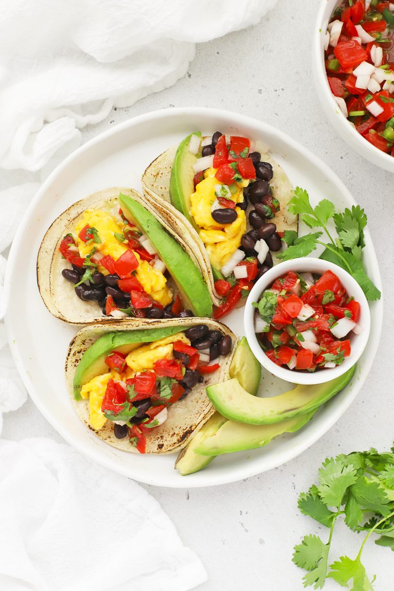 Vegetarian Breakfast Tacos (Gluten-Free) • One Lovely Life