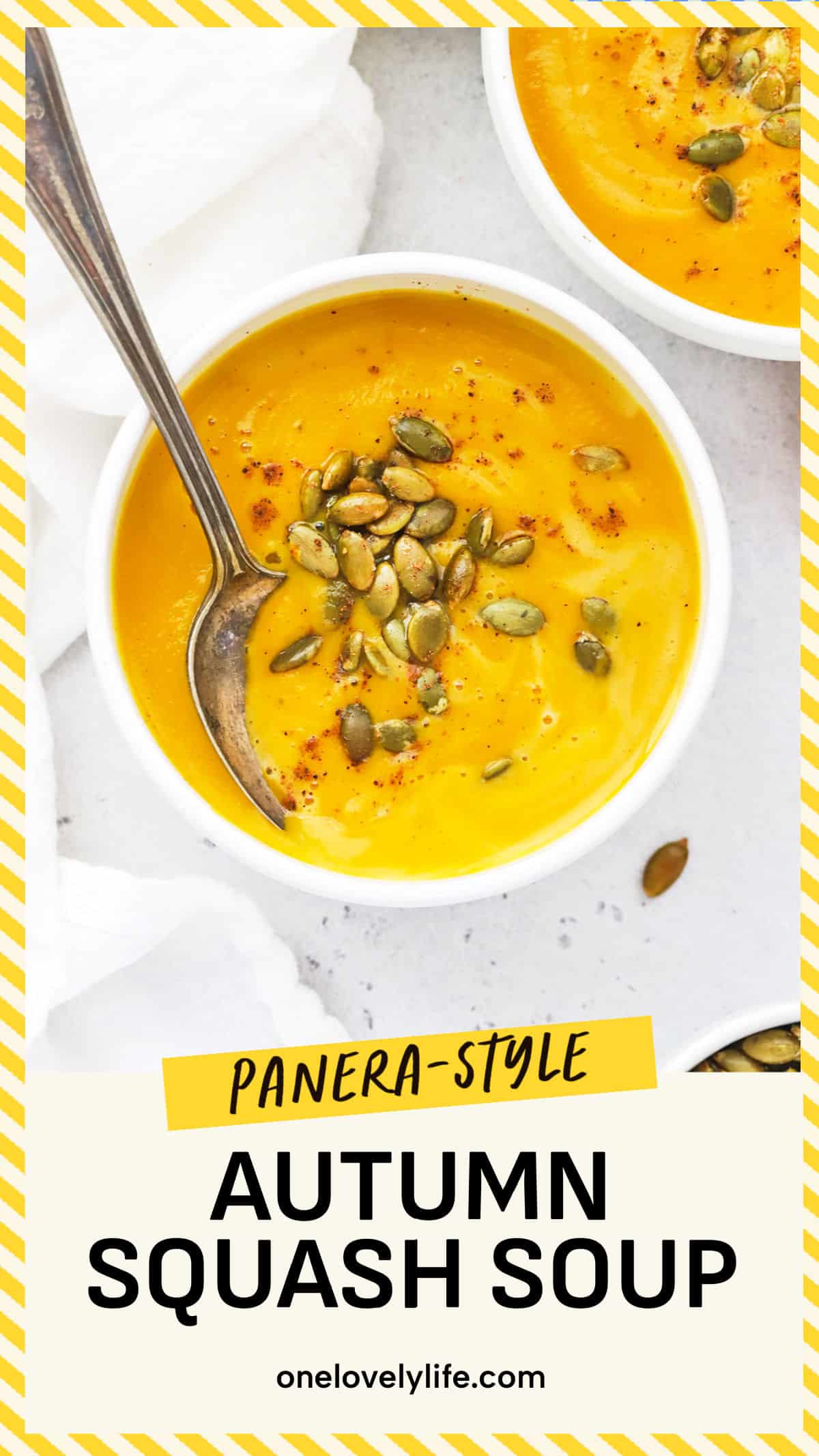Cozy Autumn Squash Soup (Panera Copycat) • One Lovely Life