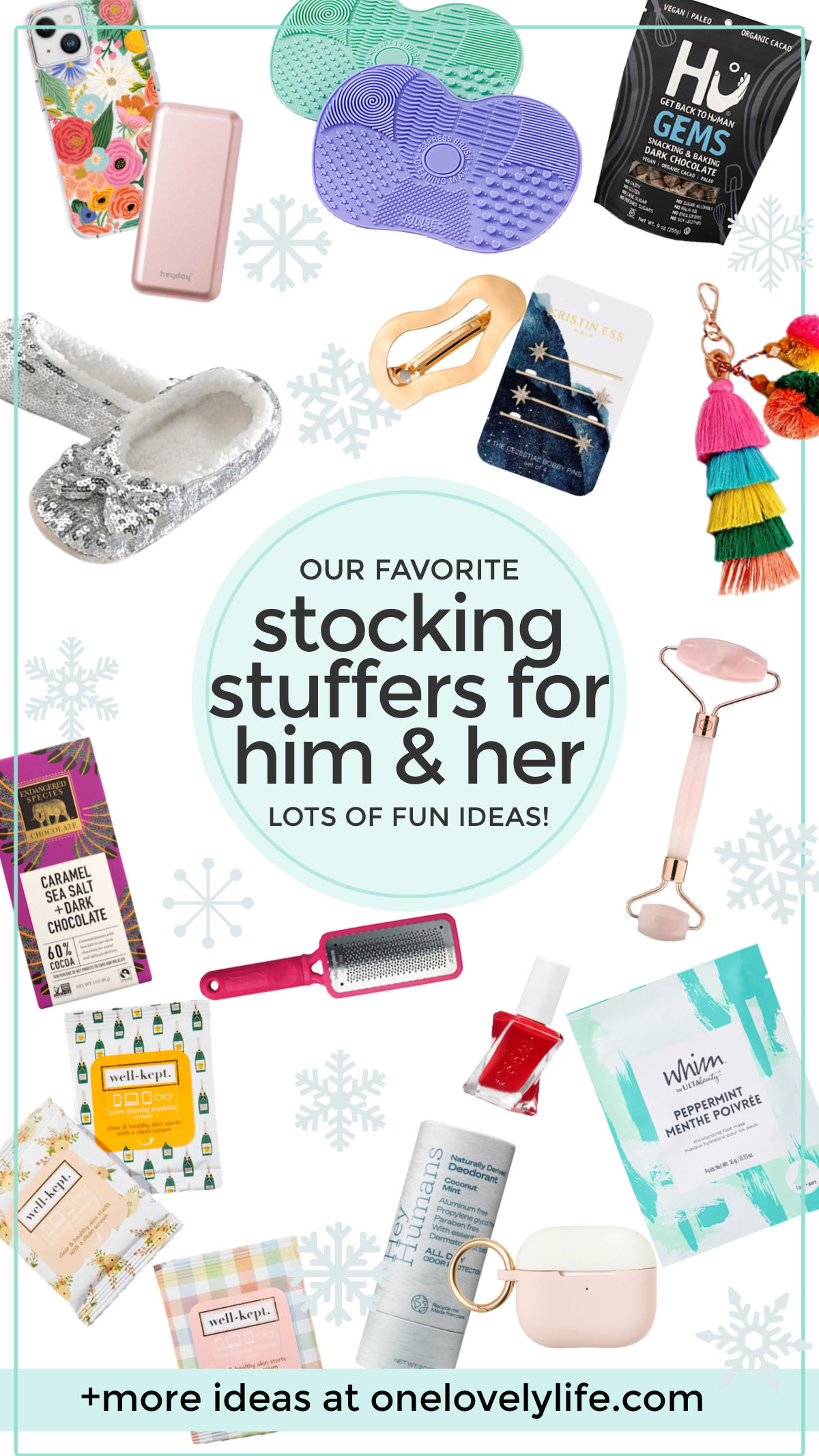 Stocking Stuffer Ideas for Him and Her - Make stocking stuffers steal the show this year with these great stocking stuffers for him and her! // Stocking Stuffers for Men // Stocking Stuffers for Women // Stocking Stuffers for Husbands // Stocking Stuffers for Wife // Stocking Stuffers for teens // Stocking Stuffers For Teenagers #stockingstuffers #giftideas #holidaygiftt #stockings