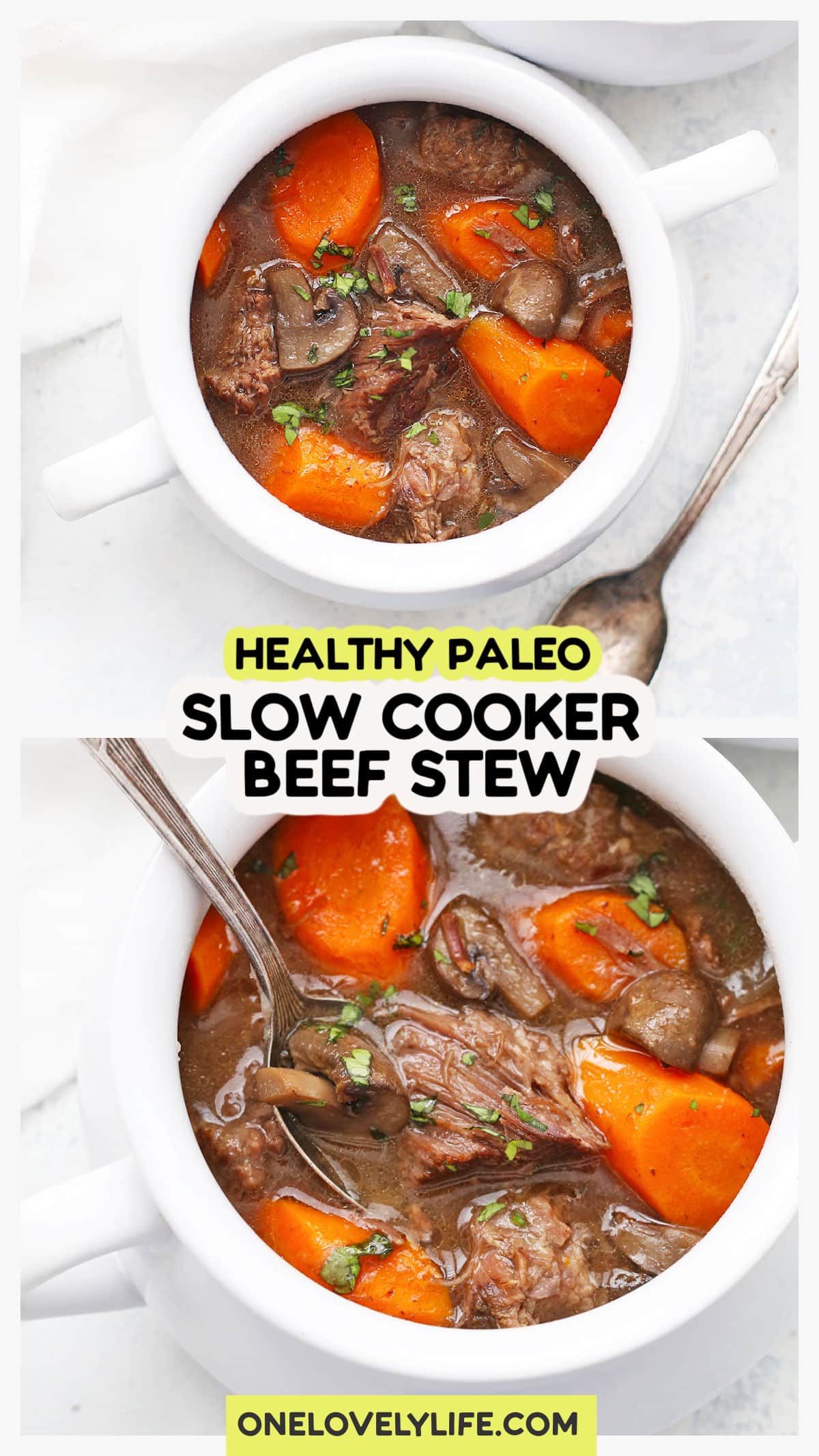 Healthy Slow Cooker Beef Stew (Paleo & Whole30!)