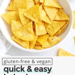 healthy baked tortilla chips with salt