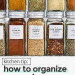 organized herbs and spices