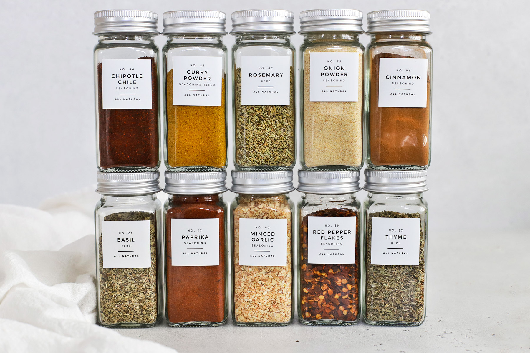 How to Organize a Spice Drawer With FREE Printable Spice Label