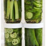 jars of refrigerator pickles stacked