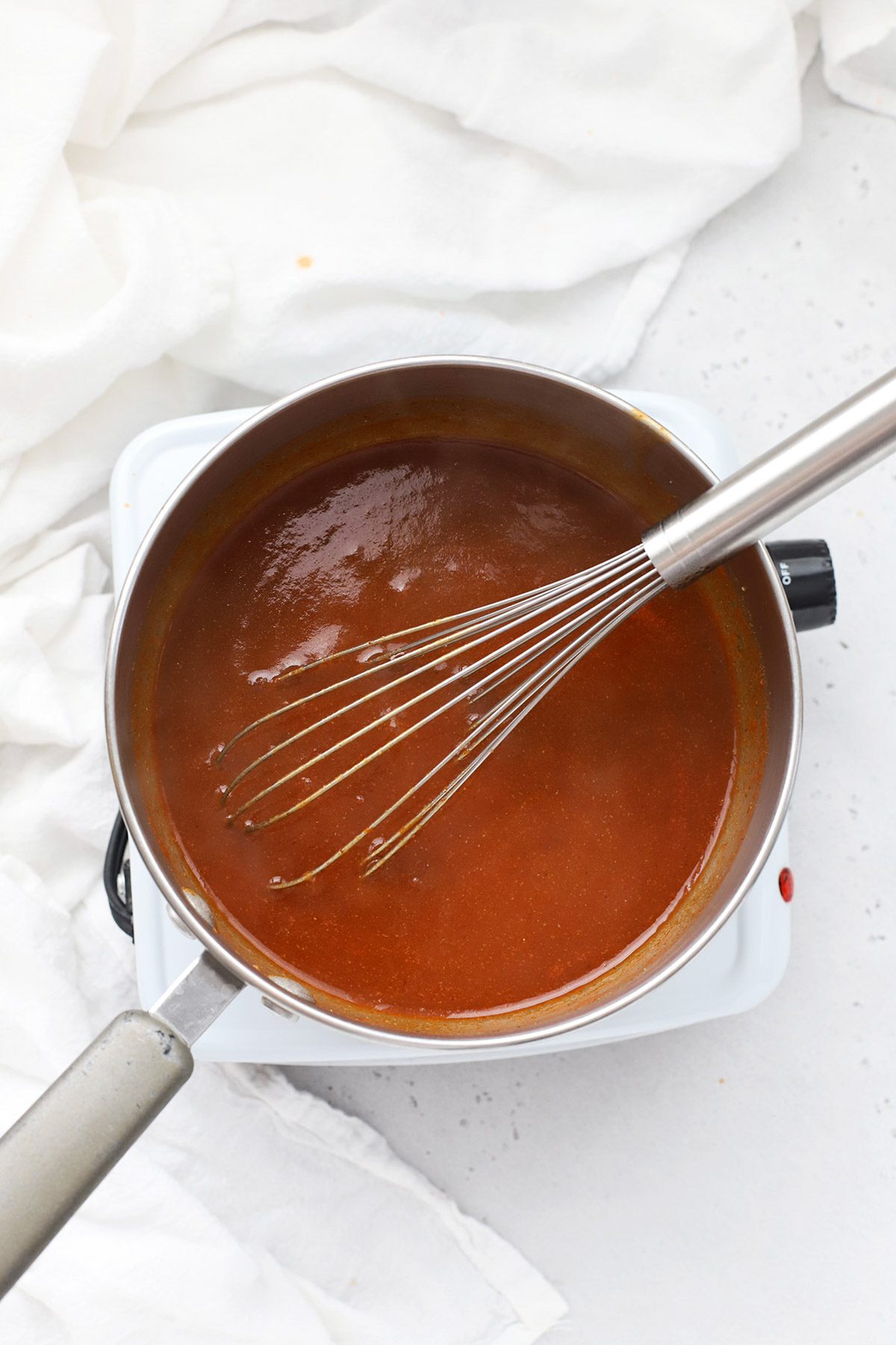 Thickened red enchilada sauce