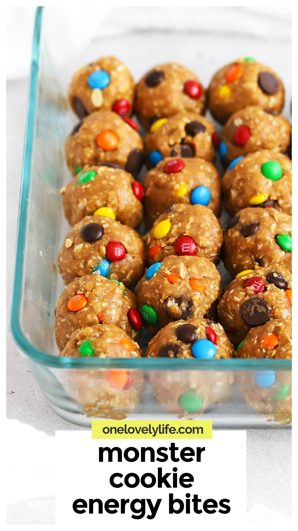 No-Bake Monster Cookie Energy Bites (Gluten-Free!)