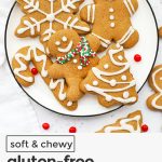 gluten-free gingerbread cookies in different shapes