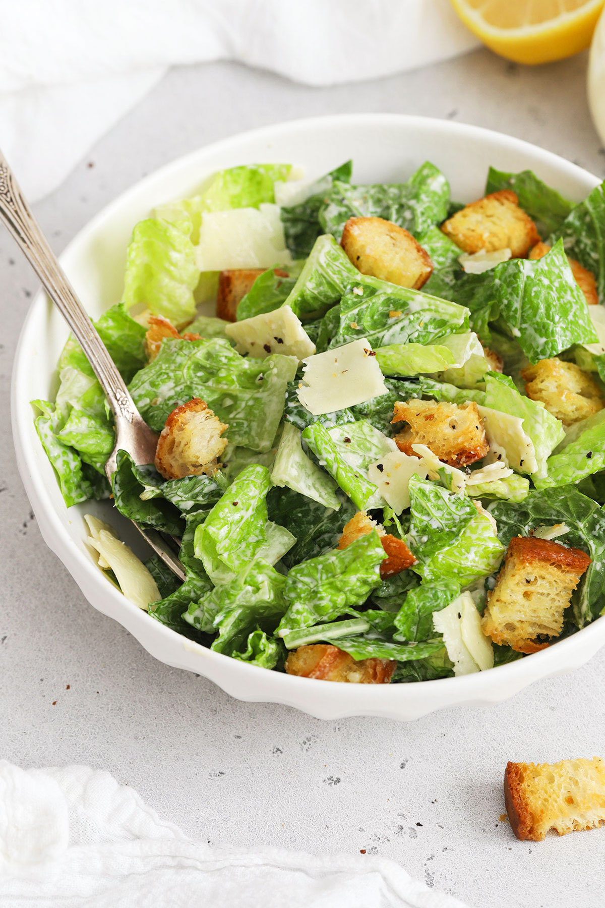 The BEST Gluten-Free Caesar Salad • One Lovely Life