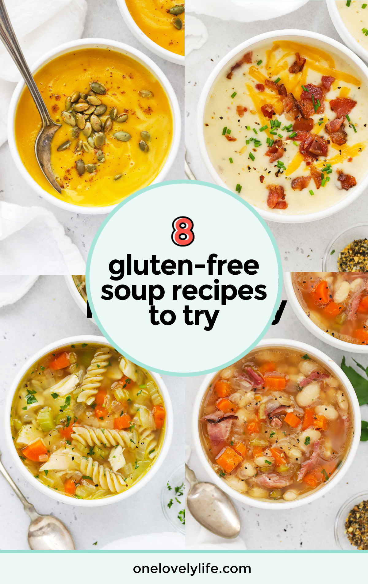 Love a cozy bowl of soup? You're in the right place! We rounded up 15+ of our most popular & best gluten-free soup recipes for your next soup craving! // gluten-free soup to try / healthy gluten-free soup recipes / healthy soup recipes / healthy soups / meal plan ideas / gluten-free meal plan / popular gluten-free soup recipes / the best gluten-free soup recipes
