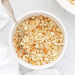 gluten-free breadcrumbs in a white bowl