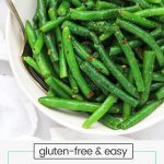 Green beans with seasoning