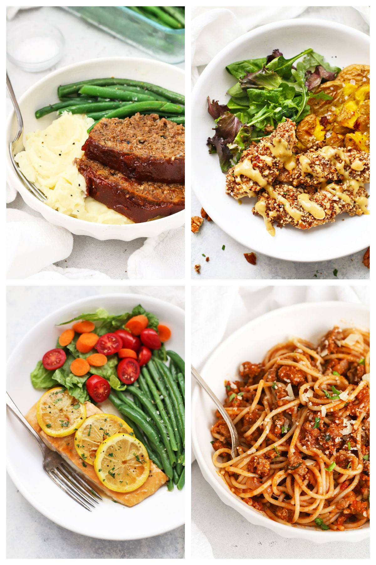 four dinners to serve with green beans
