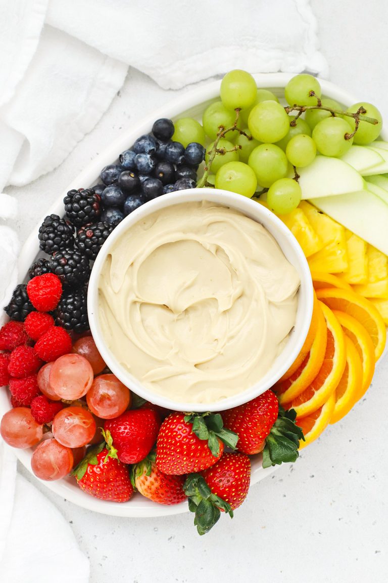brown sugar cream cheese fruit dip from Sweets & Thank You