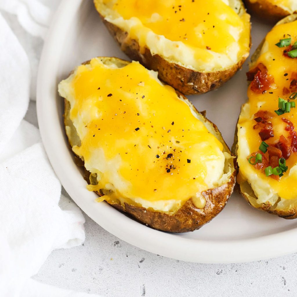 twice baked potatoes with cheese