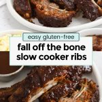 tender slow cooker ribs with barbecue sauce