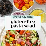 Homemade gluten-free pasta salad