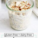 overnight oats with almonds and honey
