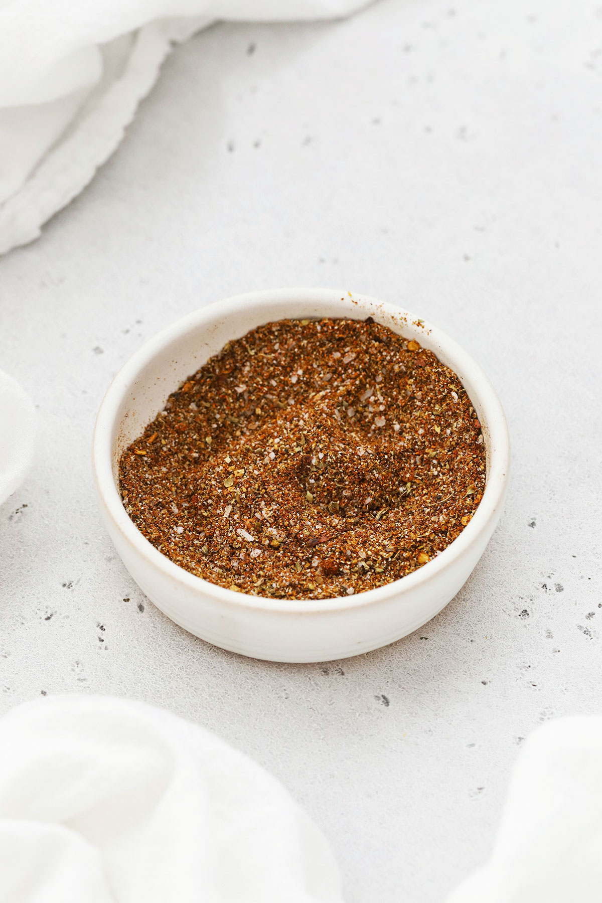 gluten-free taco seasoning in a small white bowl