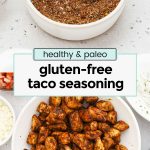 gluten-free taco seasoning in a small white bowl