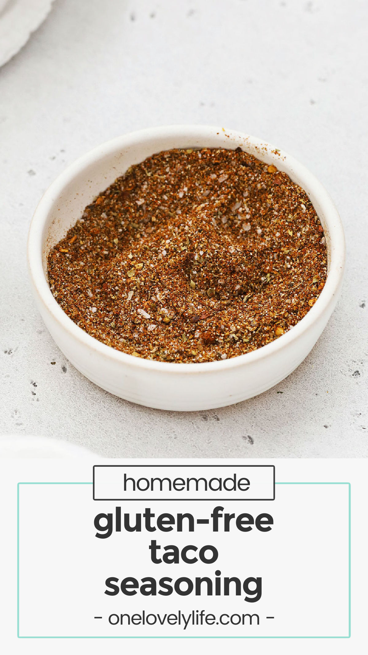 Easy Homemade GlutenFree Taco Seasoning • One Lovely Life