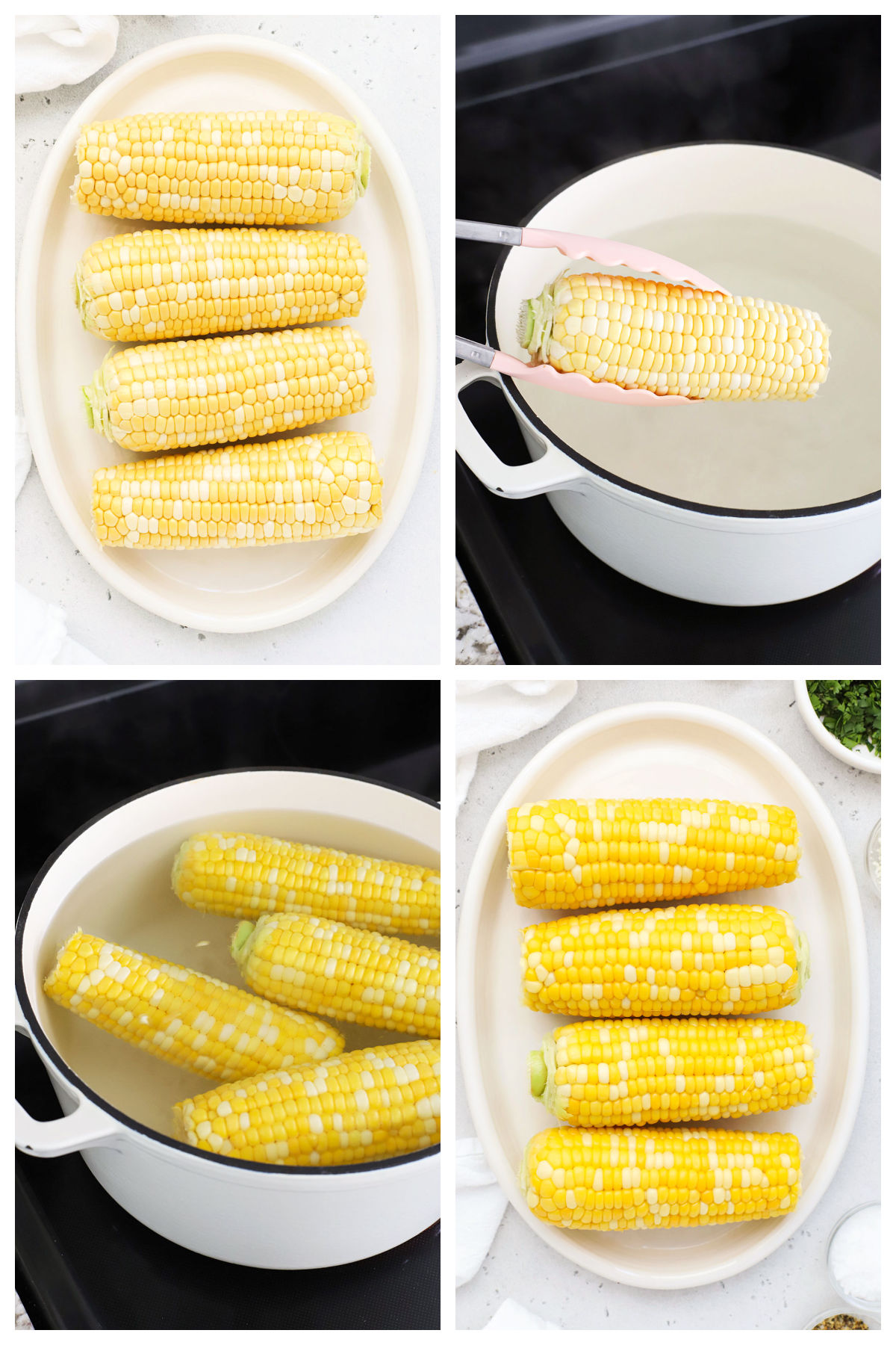 how to boil corn on the cob step by step
