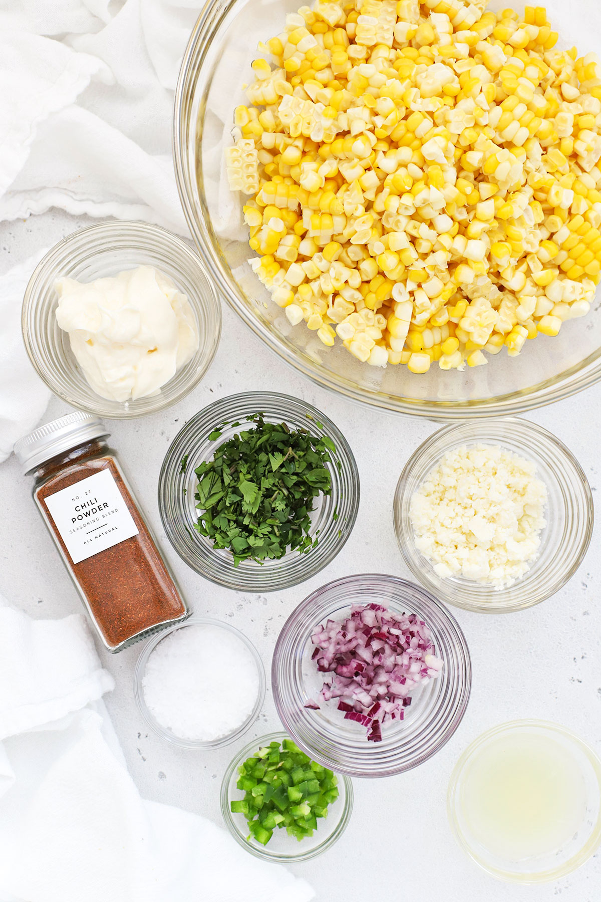 ingredients for mexican street corn salad
